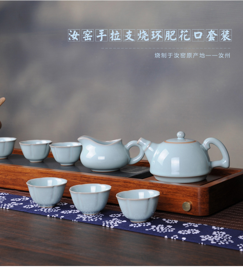 Your up kung fu tea set manually Your porcelain ceramic teapot teacup combination of Chinese style restoring ancient ways household tea tea