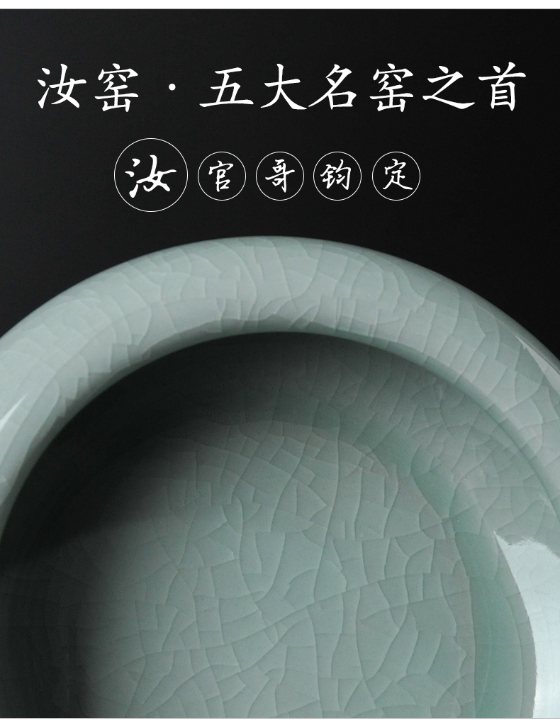 Your up porcelain Chinese contracted ashtray home sitting room tea table office furnishing articles ceramic ashtray celadon restore ancient ways