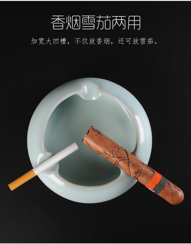 Your up porcelain cigar ashtray ceramic household desktop Chinese move contracted sitting room tea table office furnishing articles