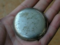 Antique pocket watch collection 1701B25 - Large silver-plated pocket watch case back cover from Switzerland in the late Qing Dynasty and the Republic of China