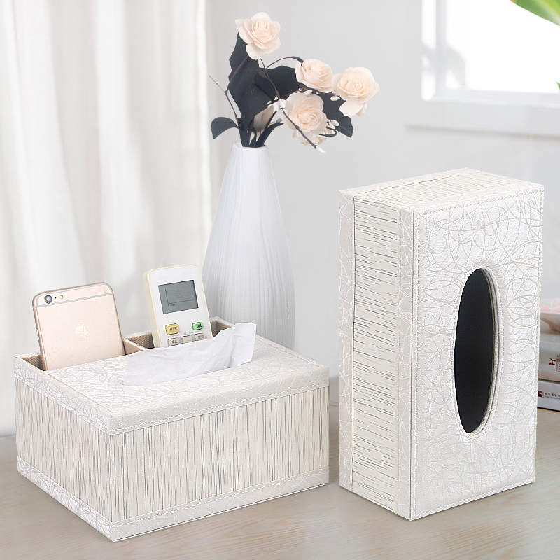 Multifunctional tissue paper pumping box household living room coffee table simple Nordic pumping paper remote control storage box creative home