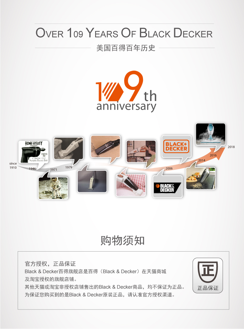 may hut bụi Black & Decker Máy hút bụi không dây cầm tay Công suất lớn Xe hơi nhỏ Trang chủ DVA315JF Đen và Trắng - Máy hút bụi