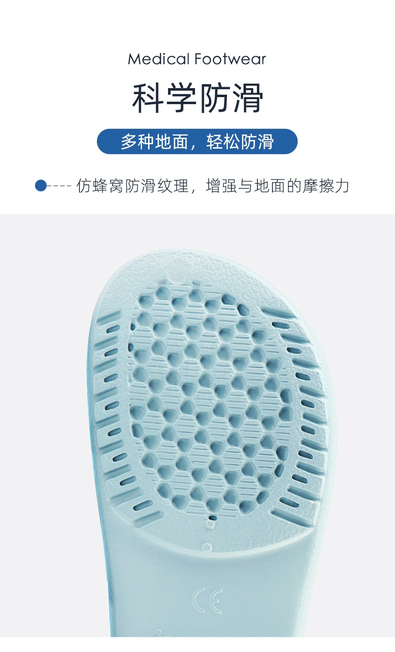 Annuo surgical shoes doctor nurse slippers laboratory slippers men and women clean room hospital toe shoes EVA anti-slip