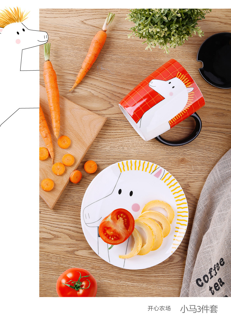 Japanese household tableware, lovely ceramic bowl chopsticks to eat noodles bowl large suit students dormitory salad bowl of soup bowl
