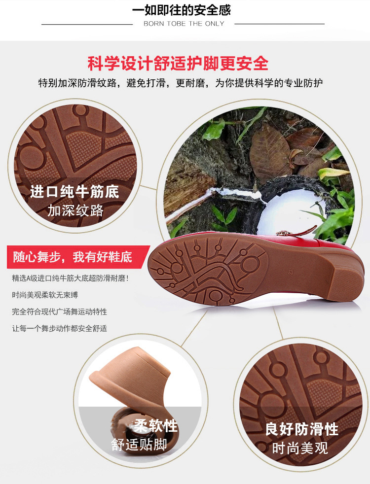 Giày khiêu vũ vuông nữ mới 2019 với giày khiêu vũ đế mềm, giày đế xuồng đế xuồng mùa xuân và mùa thu bốn mùa - Khiêu vũ / Thể dục nhịp điệu / Thể dục dụng cụ giày khiêu vũ nam