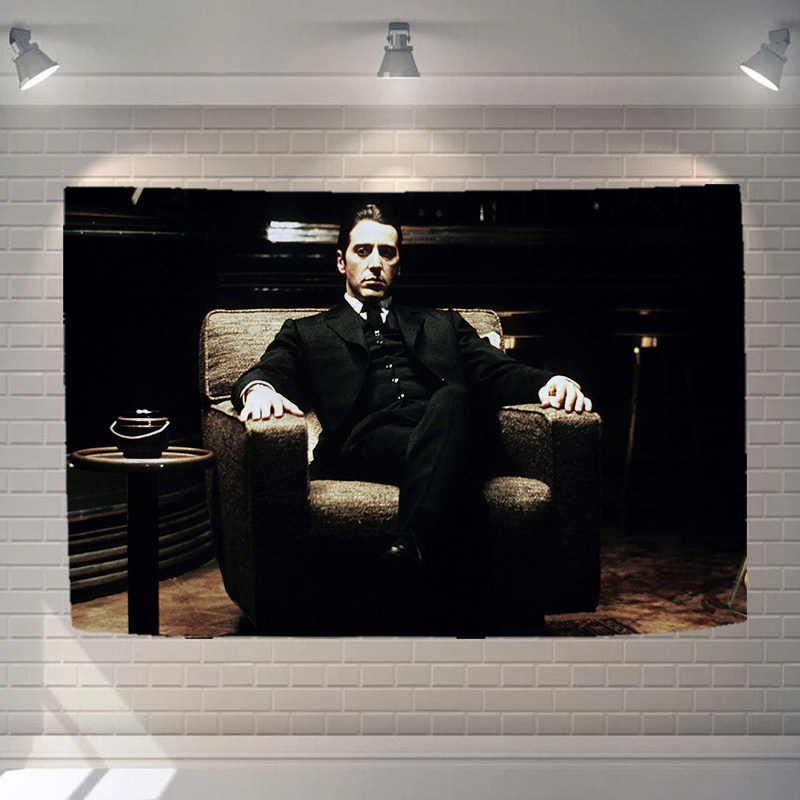 Customizable American classic movie godfather room personality bar dormitory wall decoration hanging cloth background cloth hanging painting