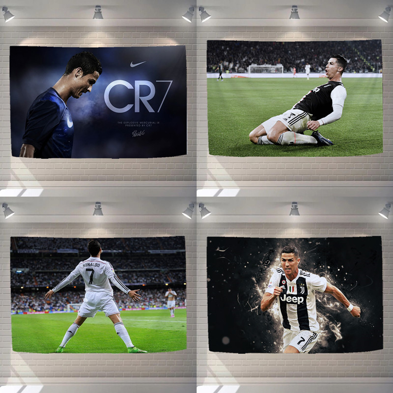 Football Hanging Cloth Background Boumesic C Ro Wall Decorative Cloth Student Dormitory Bar Studio Custom Hanging Wall Cloth