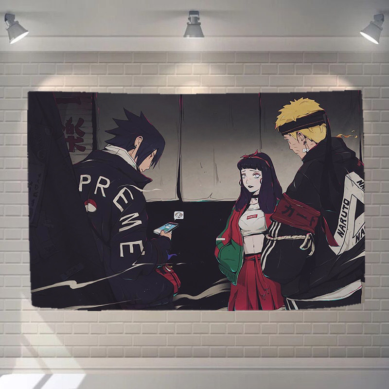 Fire Ninja Naming Help Tide Pad Student Dormitory Bedroom Red Live Room Wall Decoration Background Cloth