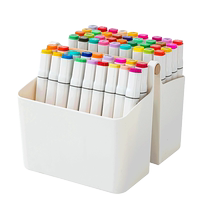 Large-capacity marker pen storage box childrens pen holder paintbrush color pen pencil watercolor pen desk stationery storage rack
