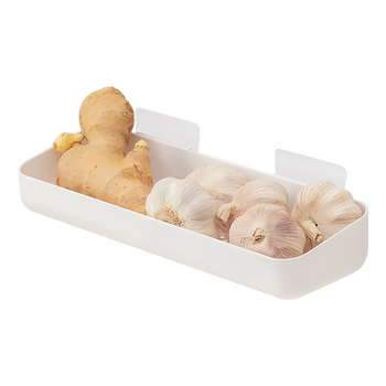 Onion, ginger and garlic storage box wall mounted kitchen shelf