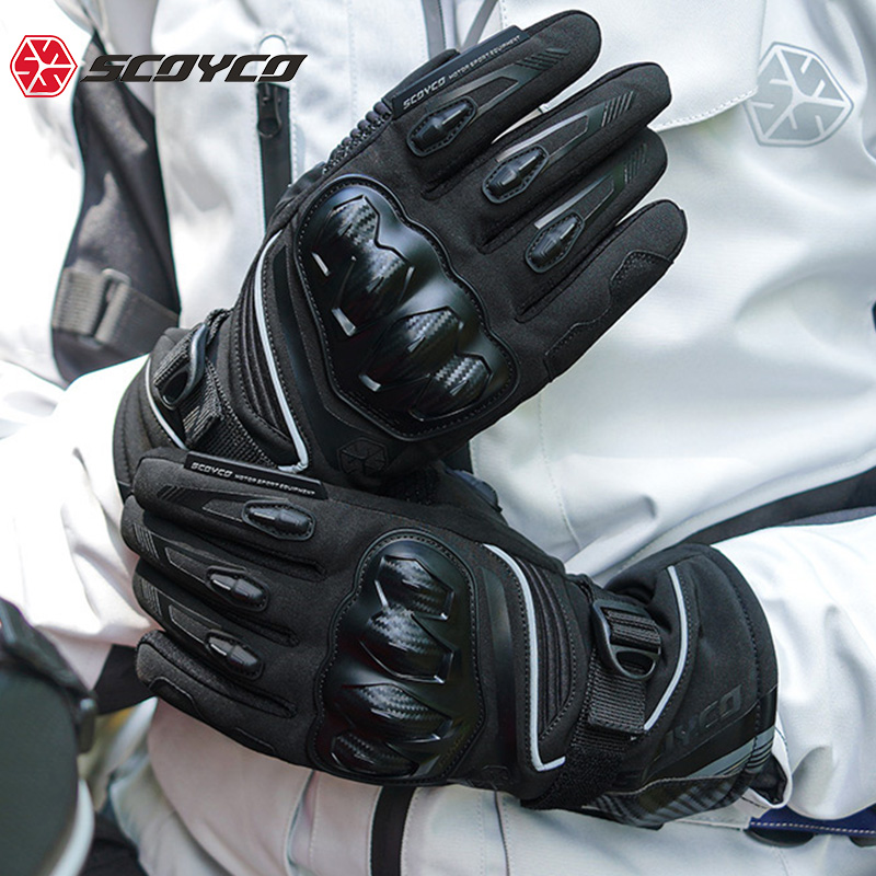 Racing Down Motorcycle Riding Gloves Autumn winter Warm Waterproof wind-proof Locomotive Racing Rider Gloves and Men and Men-Taobao