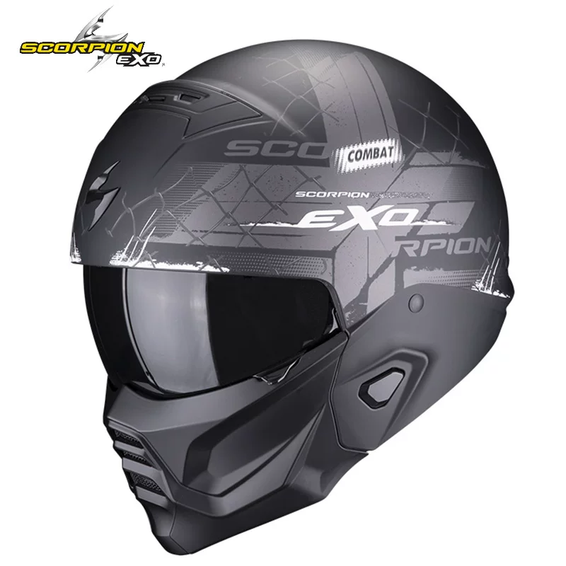 Американский шлем для мотоцикла Scorpion EXO / скорпион, ретро полноразмерный шлем, комбинированный шлем на четыре сезона и полупростой шлем