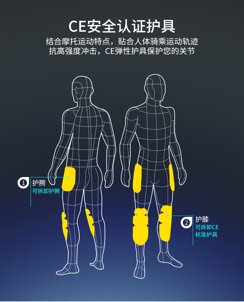 NERVE đi xe máy quần jean nam và nữ quần đua xe máy off-road quần tụ tập bốn mùa hè - Xe máy Rider thiết bị găng tay cụt ngón đi xe máy