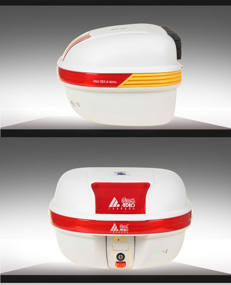 Aidele 923-Một hộp đuôi xe máy điện xe lớn thùng chứa thân cây để đặt mũ bảo hiểm đầy đủ thùng đồ xe máy