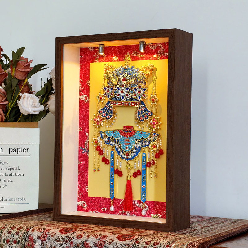 Xiaojing Queen's Phoenix Crown Refrigerator Magnet Storage Box National Museum Phoenix Crown Cloud Shoulder Display Box Glass Pull-Out Photo Frame Xiaojing Queen's Phoenix Crown Refrigerator Magnet Storage Box National Museum Phoenix Crown Cloud Shoulder Display Box Glass Pull-Out Photo Frame