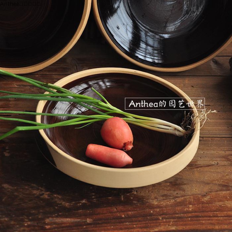 Earthenware pottery coarse soil bowl bowl tableware peasant nostalgic household coarse to use traditional earthen bowl thick clay soil bowl bowl of restoring ancient ways