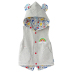 Mùa xuân và mùa thu nam mỏng nữ áo vest bé vest đôi cotton trùm đầu vest bé ra quần áo để giữ ấm váy trẻ em Áo ghi lê