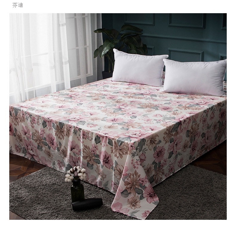 Cotton satin dài chủ yếu cotton Ai Cập 60s đôi giường đơn ký túc xá 1,2 / 1,5 m 1,8m bằng bông nguyên chất - Khăn trải giường thảm nhung trải giường