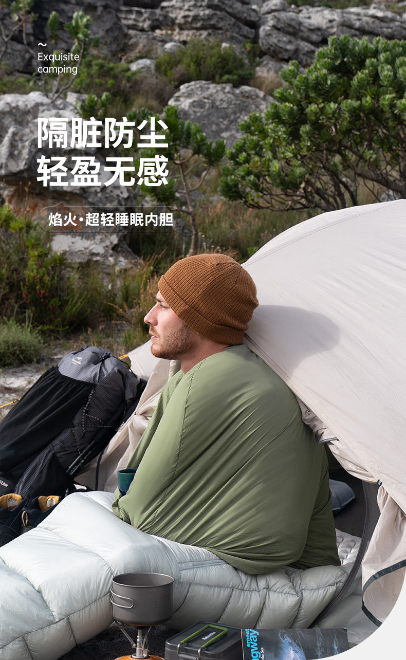 Naturehike Сверхлегкий портативный дорожный вкладыш для кемпинга, спальный мешок для путешествий Naturehike 
