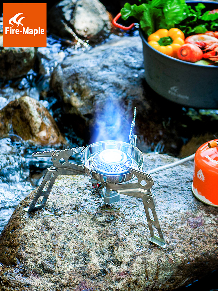 Fire Maple Rock gas furnace Outdoor air - proof furnace high altitude camping furnace with preheating pipe electronic fire