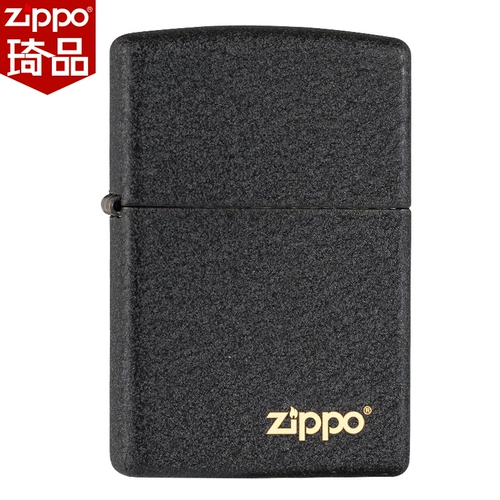 Подлинный Zippo более легкий подлинный американский оригинальный оригинальный логотип с черной краской