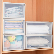 Wardrobe storage box drawer type desktop storage box transparent underwear storage box underwear storage box students students