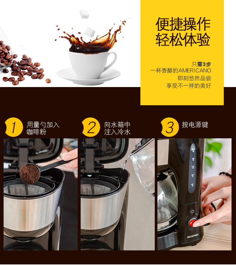Máy pha cà phê IRIS / Alice CMK-600B của Nhật Bản máy pha cà phê nhỏ giọt tự động của Mỹ máy pha cafe breville