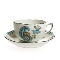 Herend Hungarian blue paisley coffee cup ceramic afternoon tea cup and saucer 200ml