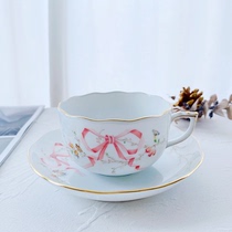 Herend Made in Hungary Ribbon Sakura Series Home Tea Set Tea Cup and Saucer 200ml