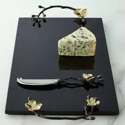 Michael Aram handmade Golden Magnolia series tray 38cm