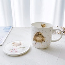 Royal Worcester UK nestling pattern tea restaurant black camellia tea cup 2 piece set 310ml