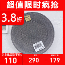 Vetro Felice Italy Starry Black Glass Round Dessert Plate 14cm