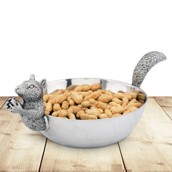Arthur American designer brand Silver Squirrel series round decorative plate Dried fruit plate 33cm