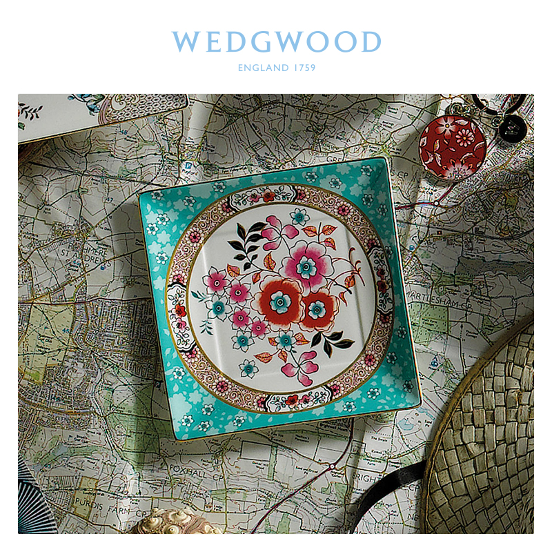 WEDGWOOD waterford WEDGWOOD roaming the condition 14.5 cm square plate gift ipads China continental plate tableware plate box