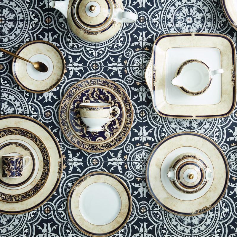 WEDGWOOD waterford WEDGWOOD the cornucopia of 35 cm oval plate ipads porcelain tableware home plate box
