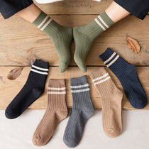 Long socks mens autumn and winter cotton stockings ins tide deodorant high waist cotton Martin boots stockings four seasons