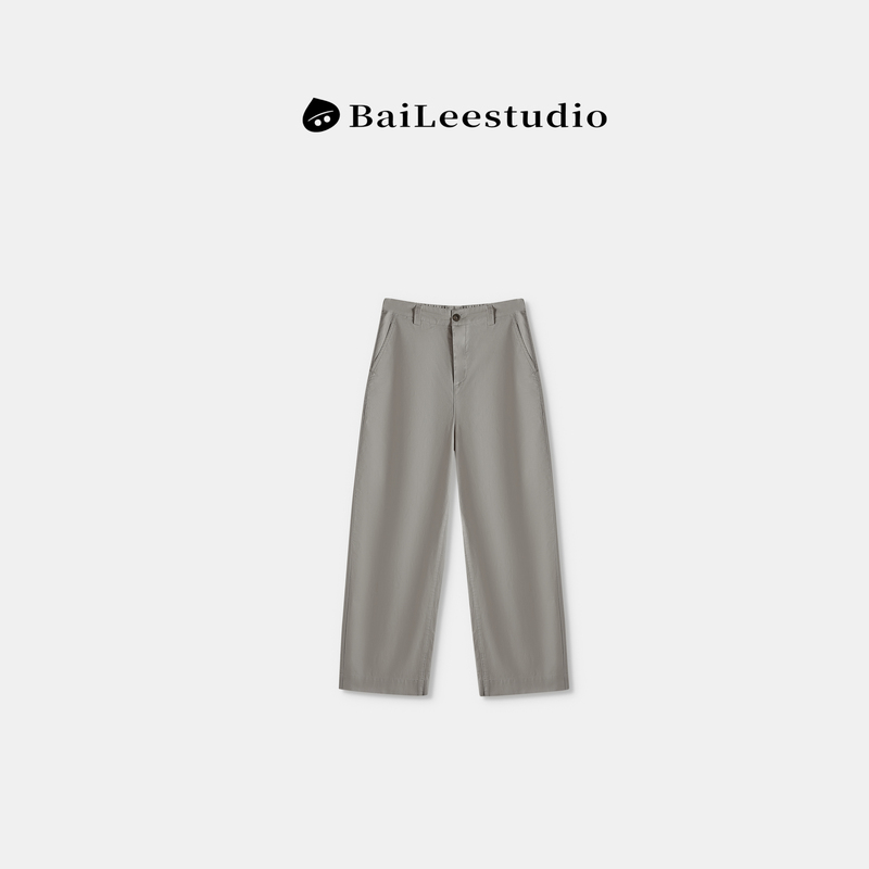 【Bai Li Liangpin】2026 Spring New Minimalist Style High-Waisted Women's Loose Slimming Comfortable Draped Casual Pants