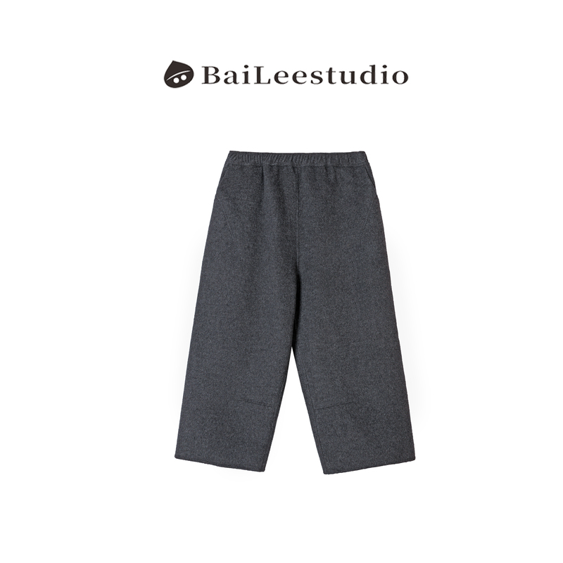 【Bai Li Liangpin】2026 Spring New Casual Style Fashion Versatile Brushed Loose Straight-Leg Cropped Pants for Women 【Bai Li Liangpin】2026 Spring New Casual Style Fashion Versatile Brushed Loose Straight-Leg Cropped Pants for Women
