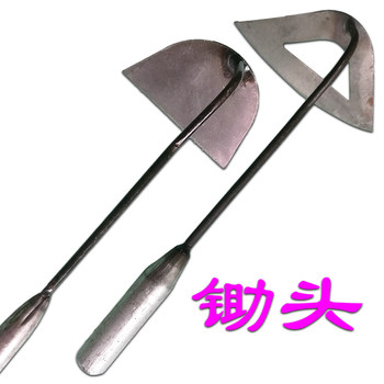 Small Hoe for Loosening Soil, Agricultural and Gardening Tool for Planting Vegetables, Weeding, Harvesting Vegetables, Digging Soil, and Loosening Soil; Hollow Hoe