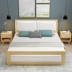 giường hiện đại nhỏ gọn gỗ giường đôi nội thất phòng ngủ 1,8 m 1,5 m thạc sĩ, giường bọc giường bởi một nền kinh tế mềm - Giường Giường