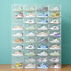 20-pack thickened shoe box storage box transparent drawer-type shoe artifact space-saving plastic shoe cabinet pull-out type