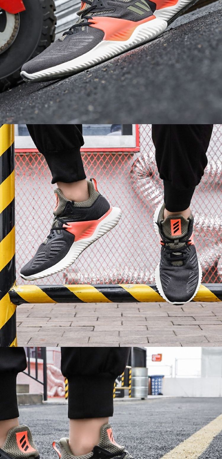Giày thể thao nam Adidas mùa hè 2019 mùa hè Alpha nhỏ dừa tung giày chạy bộ BD7099 - Giày chạy bộ sneaker nam