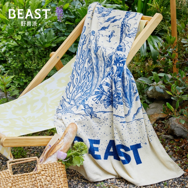 THEBEAST Wild Beasts Sebroadsky Holiday Series Full Cotton Beach Towels Birthday Gifts-Taobao