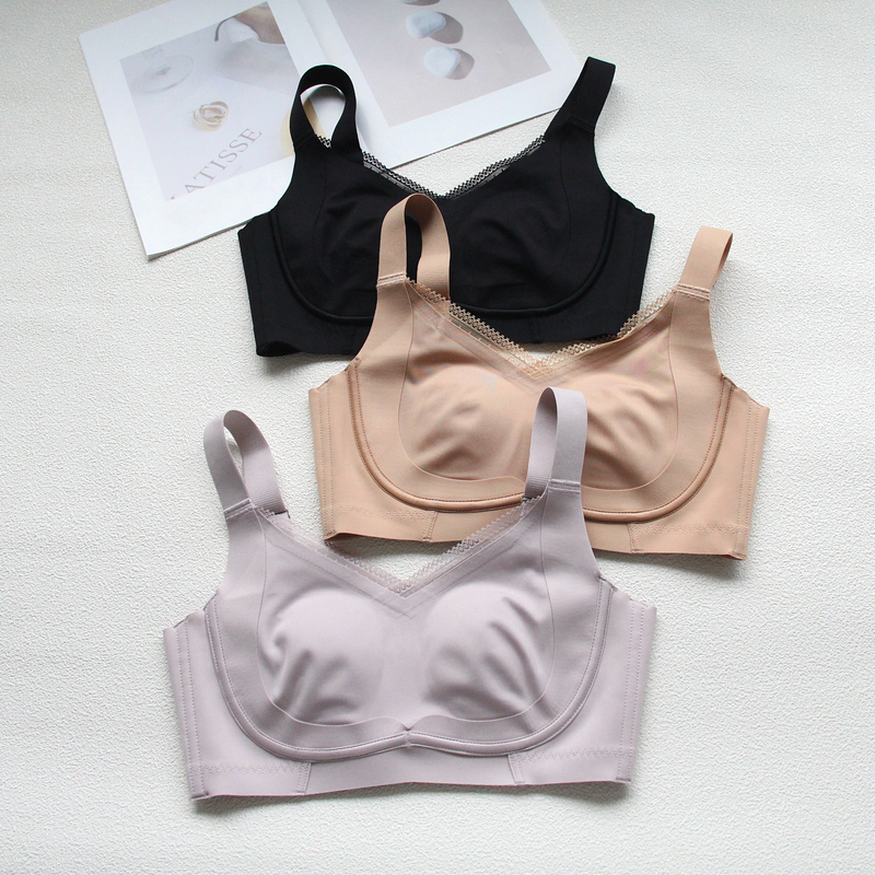 Small Movable Circle Double-Layer Comfortable Seamless Smooth Thin Style Wireless Push-Up Adjustable Bra 3003 Side Breast Gathering Underwear Small Movable Circle Double-Layer Comfortable Seamless Smooth Thin Style Wireless Push-Up Adjustable Bra 3003 Side Breast Gathering Underwear