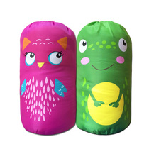 Childrens cartoon cotton sleeping bag Envelope rectangular sleeping bag spring and Autumn family outdoor camping sleeping bag anti-kick quilt