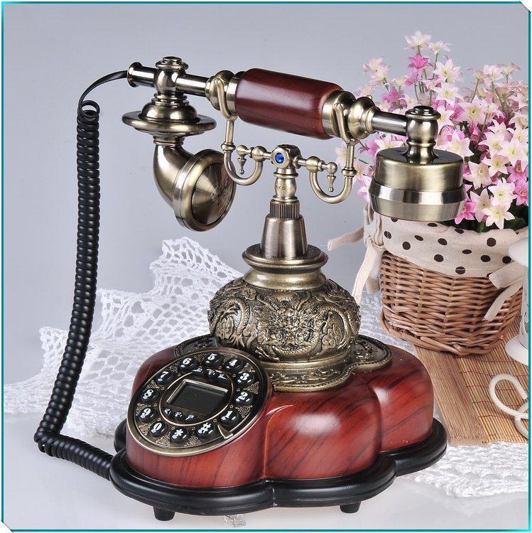 Please Flag Retro Fashion Creative Telephone Eurostyle Antique Telephone Home Wired Telephone Landline Telephone