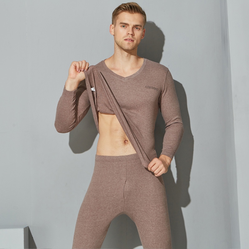 Tăng 5XL6XL mens đồ lót lớn mỡ mỏng ấm tiền và chất béo đang bộ quần áo quần chàng béo bông mùa thu mùa thu đặc biệt.