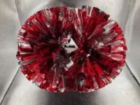 Красная серебряная большая ручка, 6 дюймовая