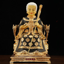 Taiwan pure copper gilded black old lady northeast black mother home decorations for deities