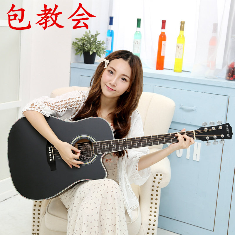 38 inch 41 inch folk acoustic guitar beginner guitar student novice practice youth entry unisex